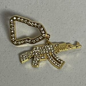 Machine Gun New Era Hat Pin Hat Pins Streetwear Hats Brooch Brooches Hatpin